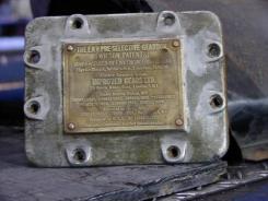 Typenschild des Getriebes.