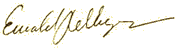 Unterschrift von Ewald Rehberger